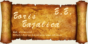 Boris Bajalica vizit kartica